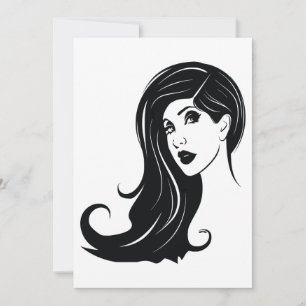 Cabelo Longo Bela Mulher Fashion Makeup Art