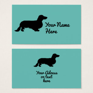 Cabelo Longo Dachshund - Silhouette 1