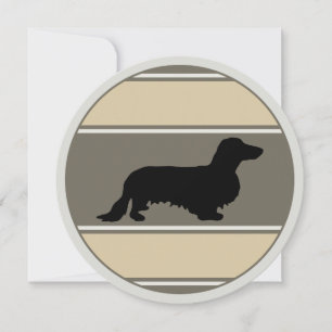 Cabelo Longo Dachshund - Silhouette 1