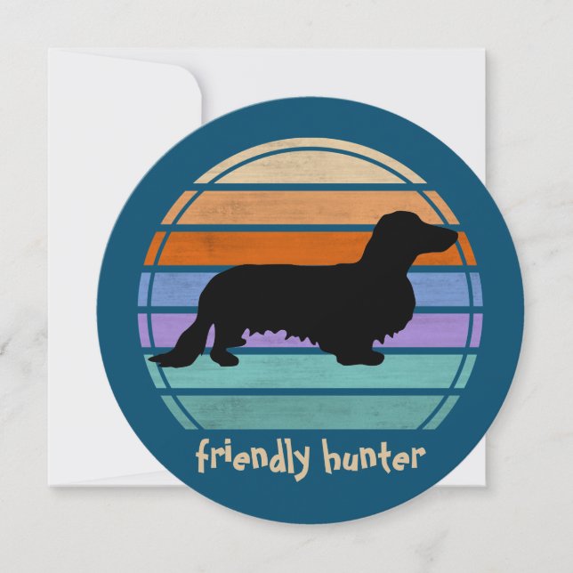 Cabelo Longo Dachshund - Silhouette 1 (Frente)