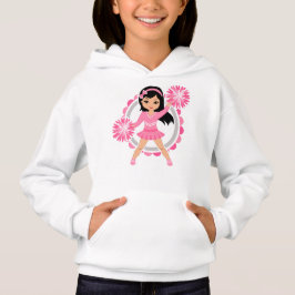 Cabelo Preto Rosa Cheerleader - Alegre Bonito