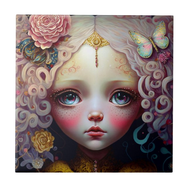 Cabelo Rosa Bonito Menina Bonita (Frente)