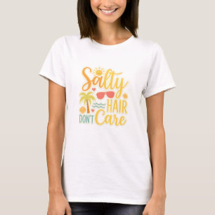Cabelo salgado Não se importa com camisa - Águas d