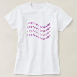 Cabelos Cacheados São Lindos Camiseta Gráfica
