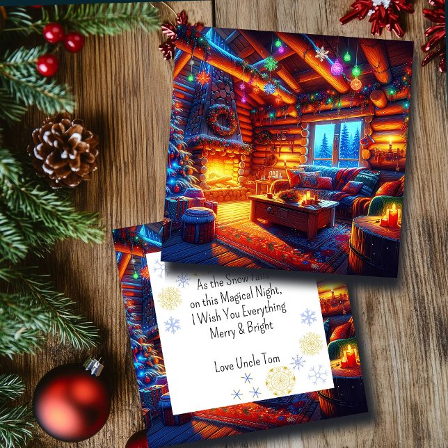 Cabine de registro e Lareira quente na véspera de  (Criador carregado)