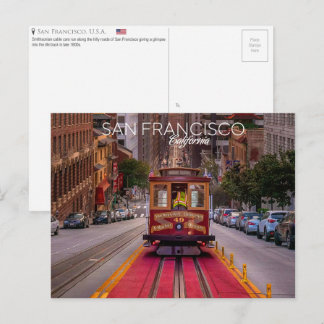 Cable Car, São Francisco, EUA. Cartão postal
