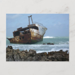 Cabo Agulhas, África, cartão postal do naufrágio