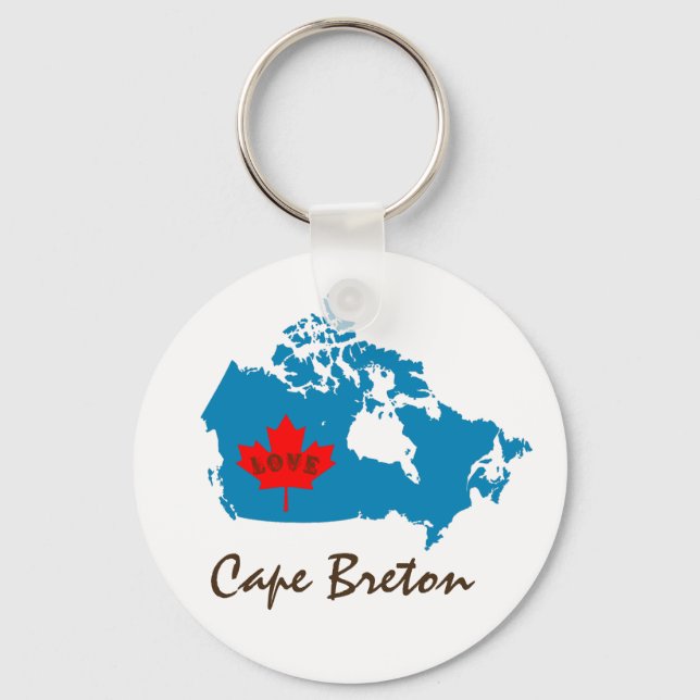 Cabo Breton Nova Escócia Personaliza a chaveiro do (Frente)