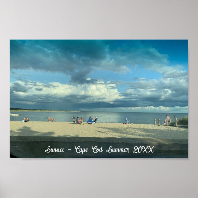Cabo Cod Summer Sunset Beach Poster (Frente)