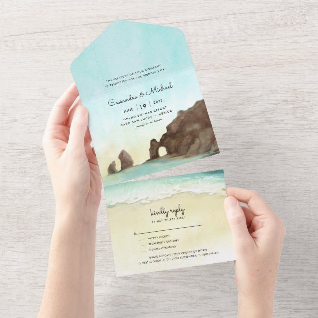 Cabo San Lucas | El Arco | Casamento de Destino (Aba destacável)
