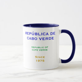 CABO VERDE * - caneca com bandeira e crista
