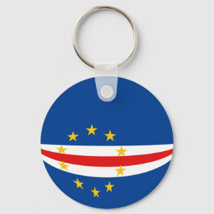 Cabo Verde Fisheye Flag Chaveiro