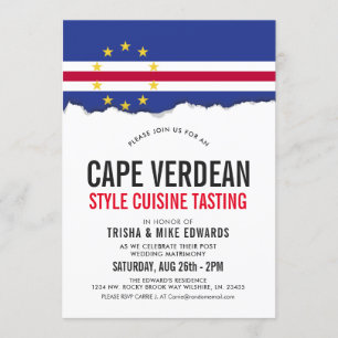 Cabo-Verdiano Themed Cuisine  Convite para Sinaliz