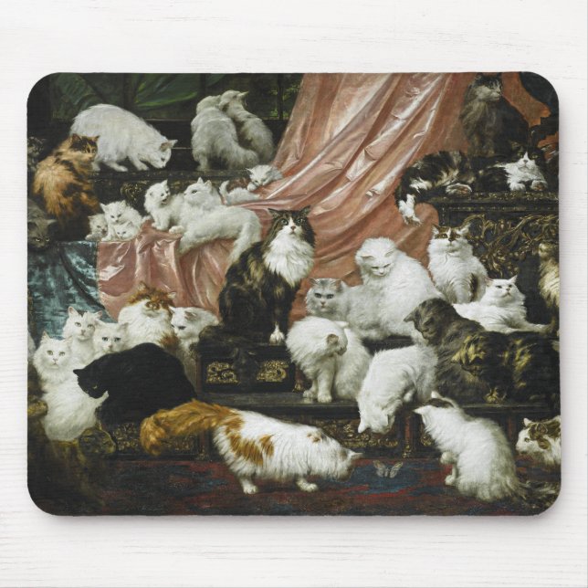 Cabos de gato Elegante Amantes de Mousepad (Frente)