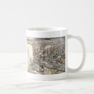 Cabos de ligação em ponte e anões - caneca