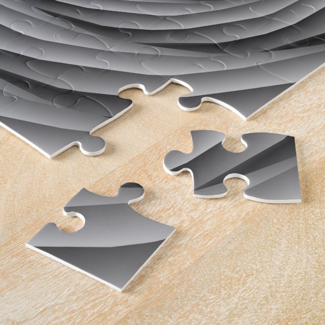 Cabos enrolados em Quebra-cabeça preto e branco (Lateral)