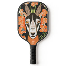 Cabra com Flores de Pickleball Personalizado