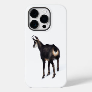 Cabra de montanha de Chamois alpina minimalista na