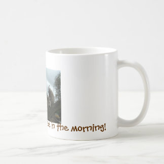 Cabra para comer meu café na caneca da manhã