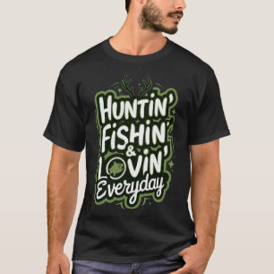 Caça À Pesca Amar Todos Os Dias Camisas Peixes Caç