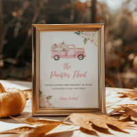 Caça ao Poster de Jogo de Chá de fraldas do Jogo d