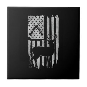 Caça ao Veado com Bandeira Americana Patriótico Ca