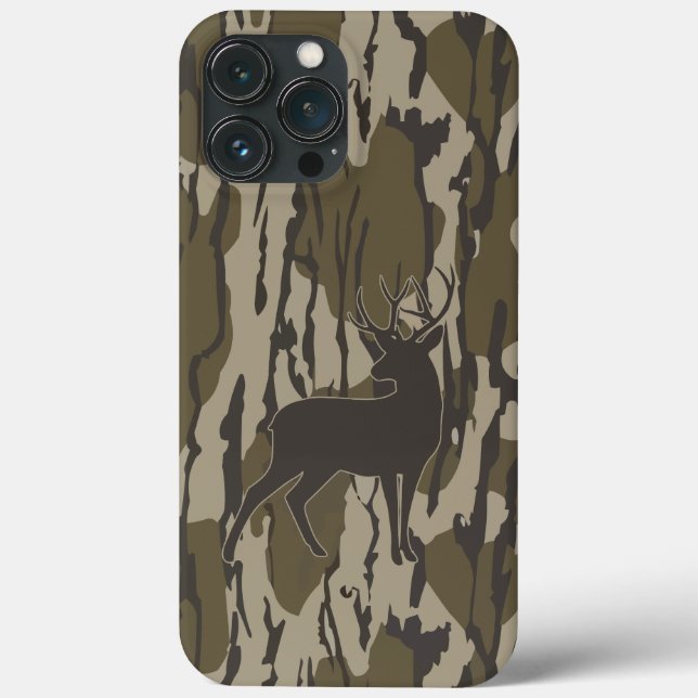 Caça ao Veado de Cauda Branca Camo: Casca Vertical (Verso)