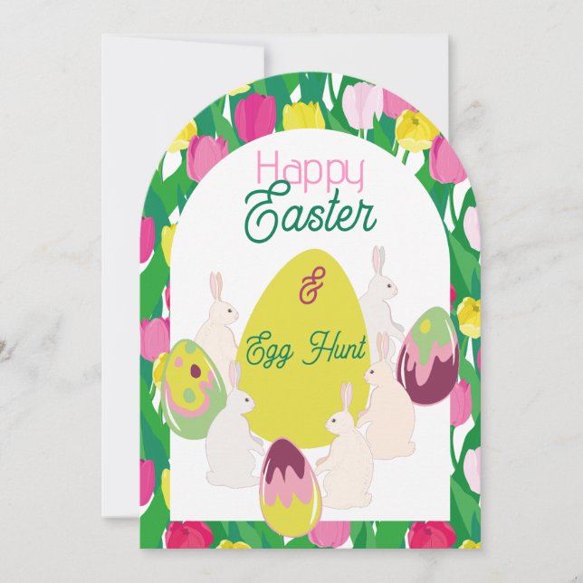 Caça aos ovos. Convite (Frente)