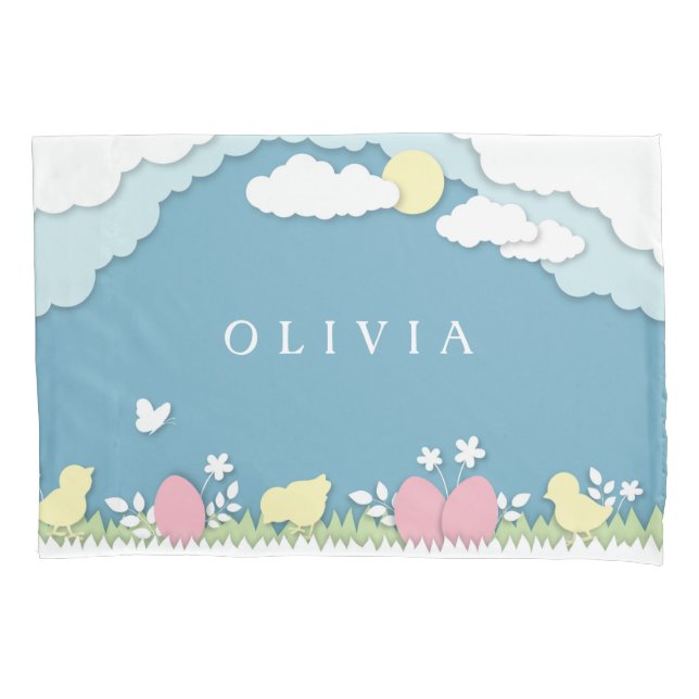 Caça aos ovos de Páscoa, primavera de feriados (Frente)