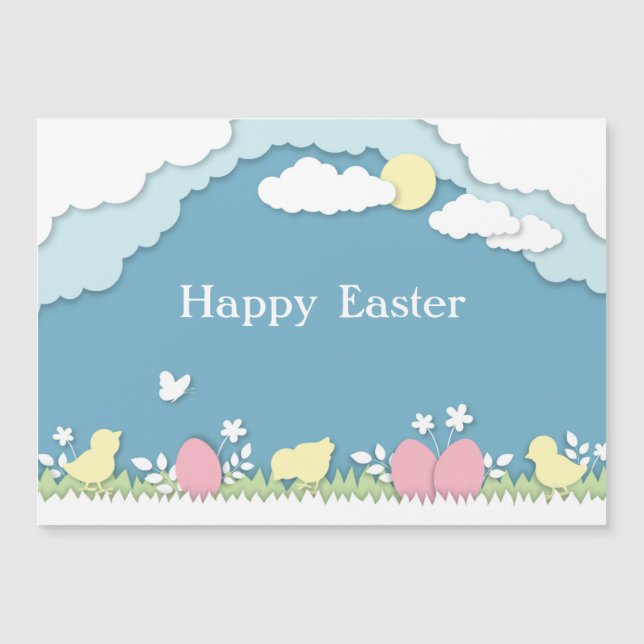 Caça aos ovos de Páscoa, primavera de feriados (Frente)