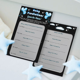 Caça às Previsões do Bebê Balões Azuis Noturnos Có