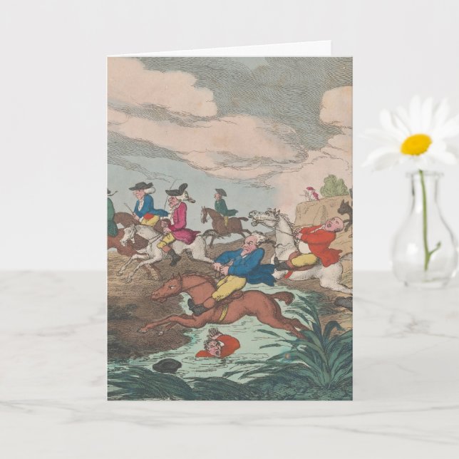 Caça - Cartão de Cumprimentos Dobrado (Planta pequena)