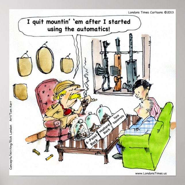 Caça com Poster de Automatics Funny (Frente)