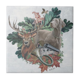 Caça com um Weimaraner, "Espírito de Cinzas"