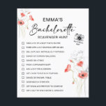 Caça de Escavador Personalizada em Bachelorette<br><div class="desc">Faça sua festa de solteira inesquecível com esta Caçadora Personalizada de Bachelorette Scavenger Hunt! Este desafio de selfie, editável e engraçado, é perfeito para uma noite de diversão, pois inclui uma mistura de tarefas hilárias, um jogo de fotos e elementos de caça ao tesouro para manter todos entretidos. Ideal para...</div>