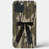 Caça Menina Terras Baixas Camo Laço Preto