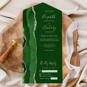 Caça Verde Casamento Ágata Prata