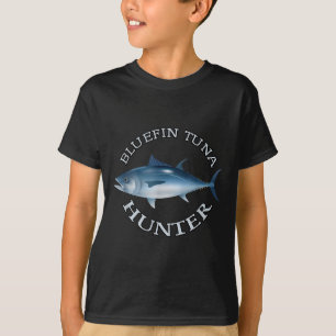 Caçador de Atum Rabo Azul, Camiseta de Pesca de Ág