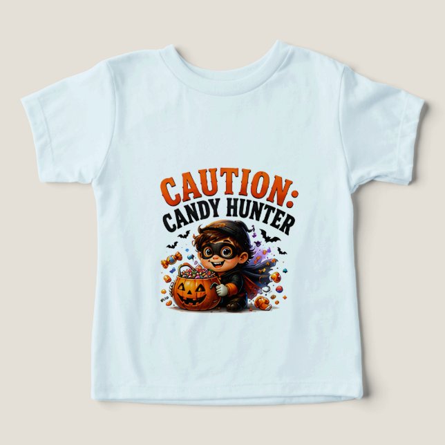 🎃 Caçador de Doces Piada de Halloween Engraçada � (Design frontal)