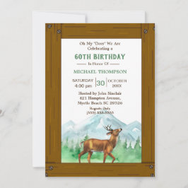 Caçador De Veados Qualquer Convite De Aniversário 
