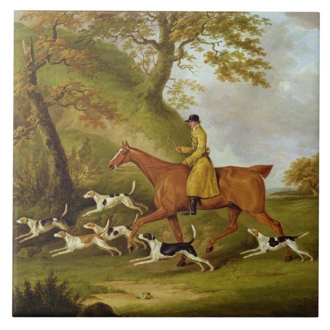 Caçador e cães, 1809 (óleo em canvas) (Frente)