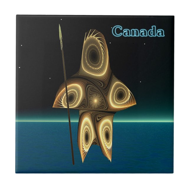Caçador Inuit Fractal (Frente)