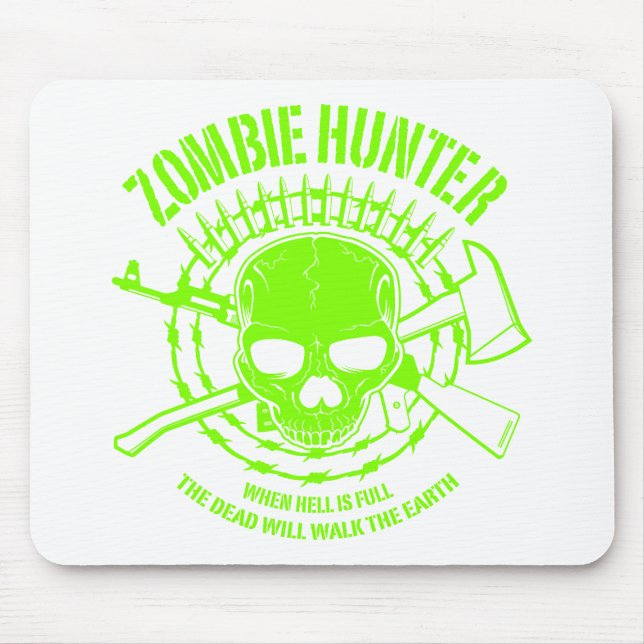 Caçador Mousepad do zombi (Frente)