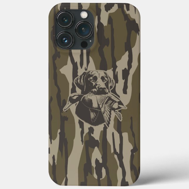 Caçadores de Patos com Camuflagem Florestal de Cac (Verso)