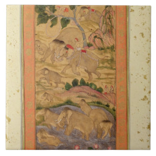 Caçadores que capturam elefantes, do grande Clive