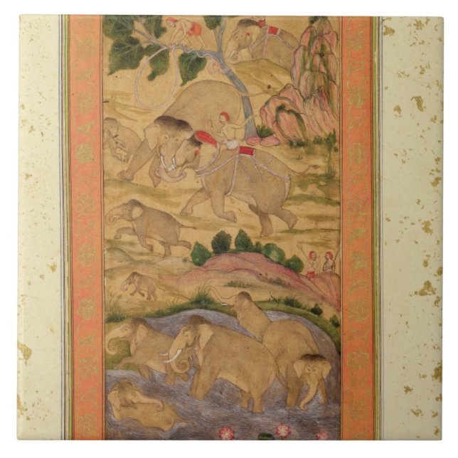 Caçadores que capturam elefantes, do grande Clive (Frente)