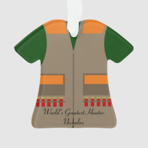 Caçando enfeites de natal da veste