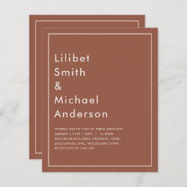 CAcasamento Monocromático de Terracotta Dark