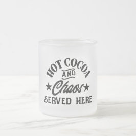 cacau quente de café e design de caneca engraçada