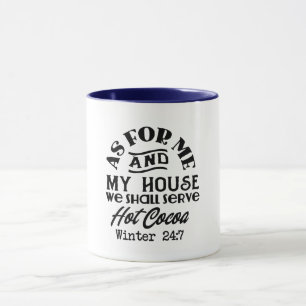 cacau quente de café e design de caneca engraçada